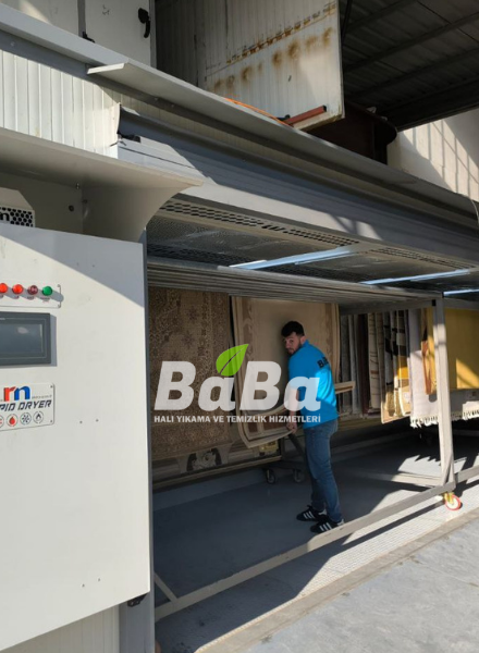 Baba Halı Yıkama işlem alanı