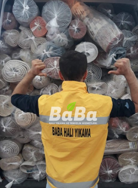 Baba Halı Yıkama personel ve halı teslimi